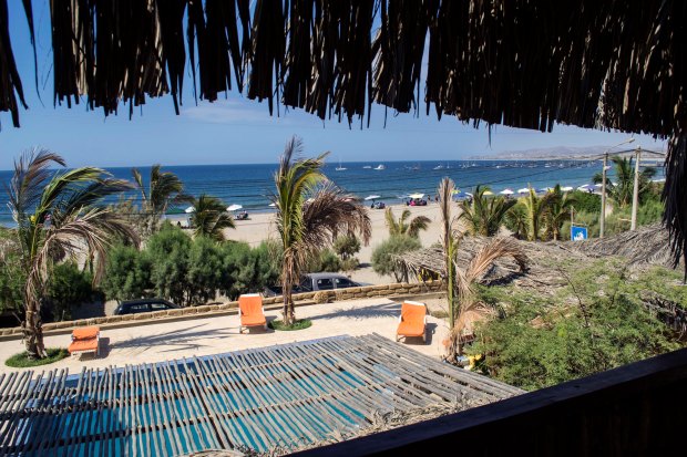 Imagen: Vista de mi habitación a la playa Punta Veleros.